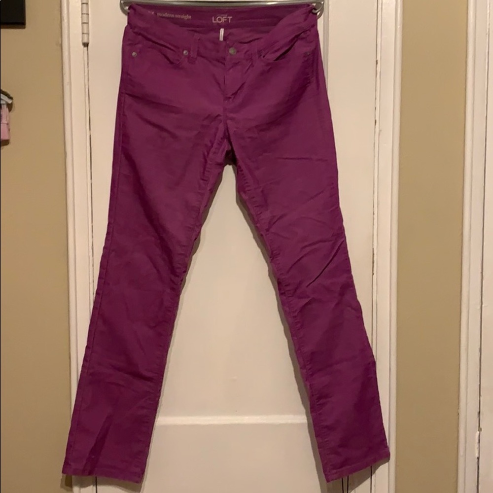 Purple Corduroy Pants